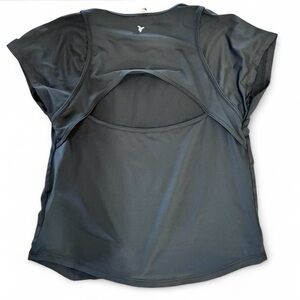 Women’s Black Active Cutout Top